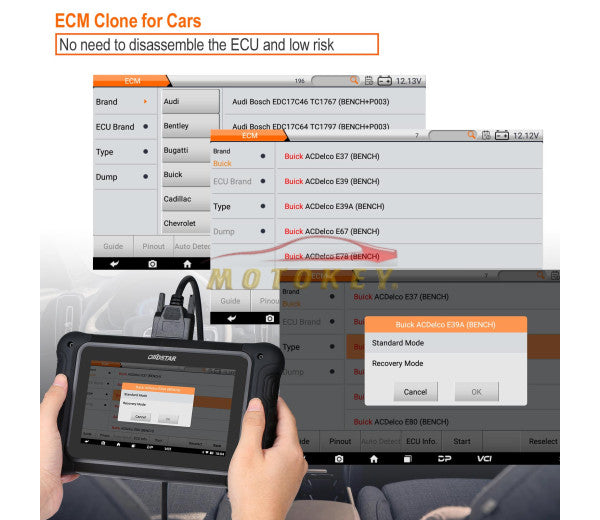 OBDSTAR DC706 ECU Tool Full Version for Car and Motorcycle ECM / TCM / BODY Clone by OBD or BENCH