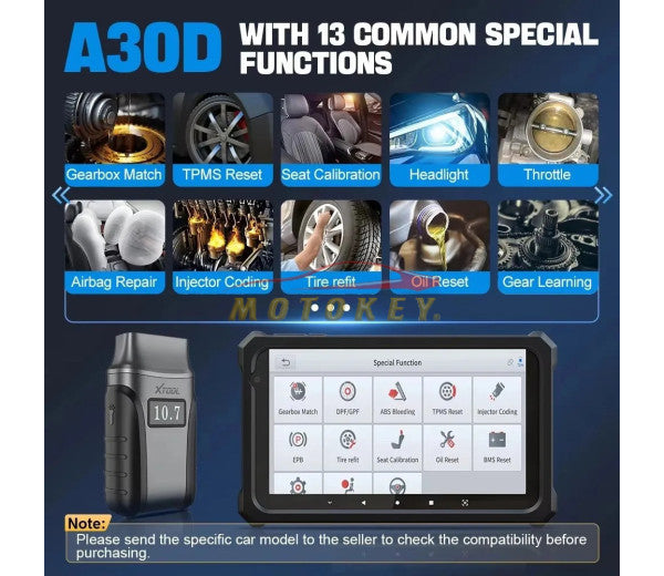 XTOOL Anyscan A30D OBD2 Full System Diagnostic Tool Bluetooth Scanner Bi directional Code Reader CAN FD Free Update Lifetime