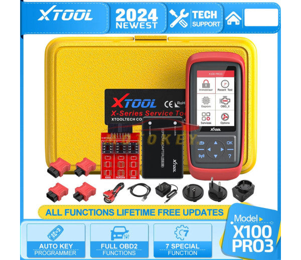 XTool X100 Pro 3 - Auto Key Programmer Eeprom Diagnostic Service Functions