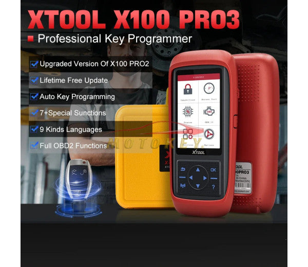 XTool X100 Pro 3 - Auto Key Programmer Eeprom Diagnostic Service Functions