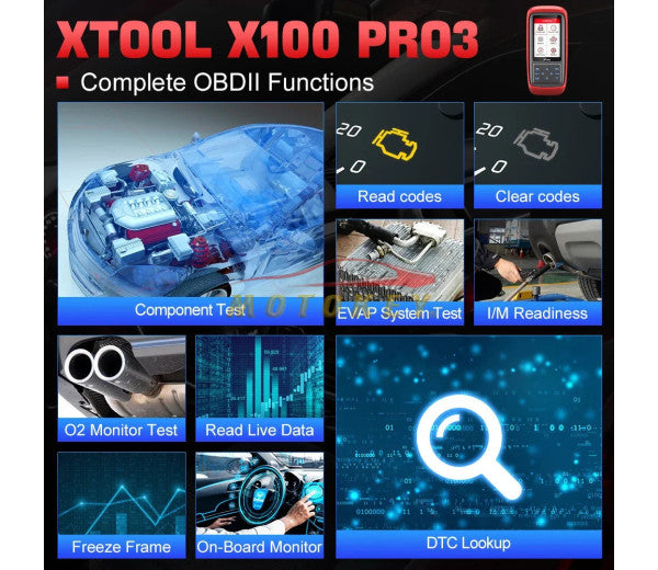 XTool X100 Pro 3 - Auto Key Programmer Eeprom Diagnostic Service Functions