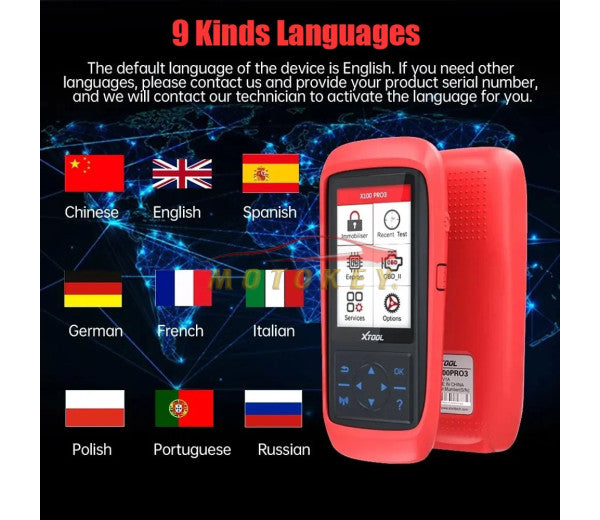 XTool X100 Pro 3 - Auto Key Programmer Eeprom Diagnostic Service Functions