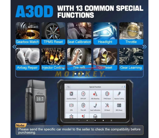 XTOOL Anyscan A30D OBD2 Full System Diagnostic Tool Bluetooth Scanner Bi directional Code Reader CAN FD Free Update Lifetime